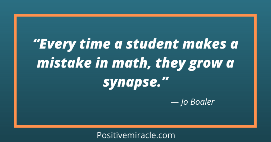 jo boaler growth mindset quotes on mistake