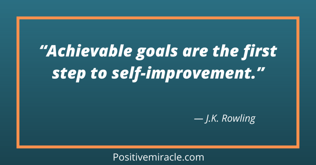 J K rowling mindset quotes on goals and self improvement