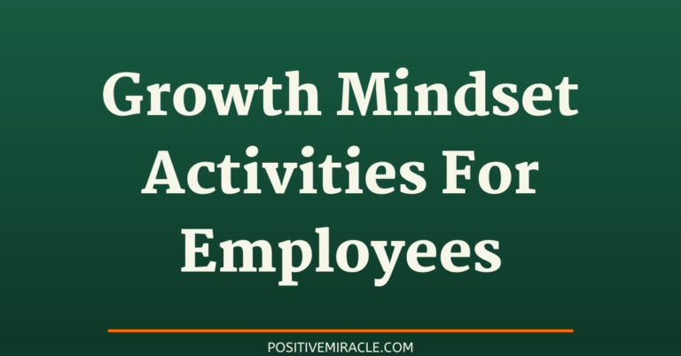 10 best Growth mindset activities for employees