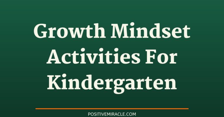 11 best growth mindset activities for kindergarten students