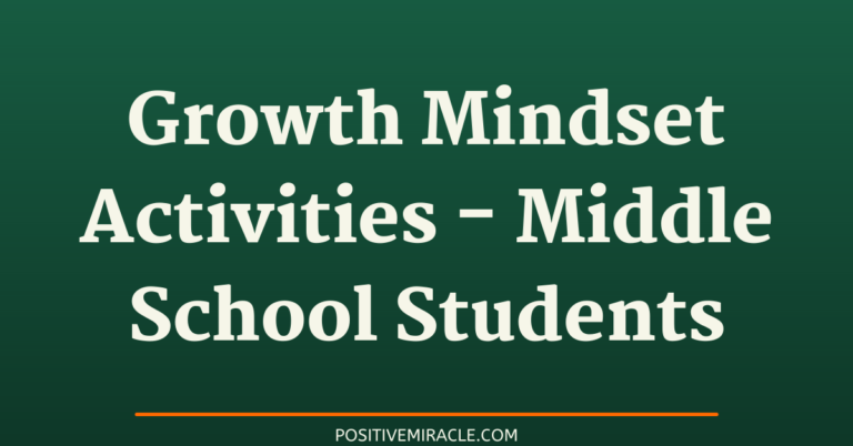 10 best growth mindset activities for middle school students