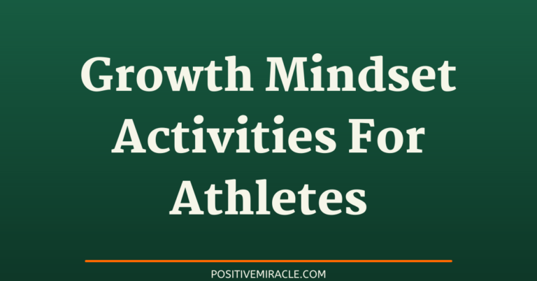 12 best growth mindset activities for athletes