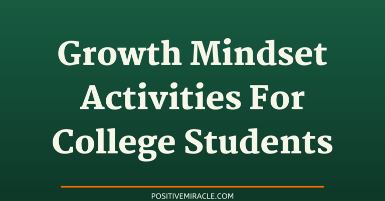 11 best growth mindset activities for college students
