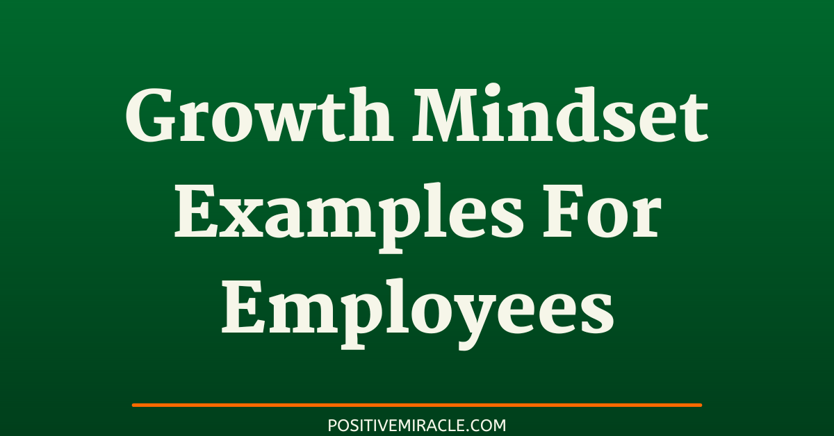 growth mindset examples for employees