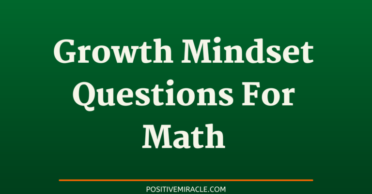 7 best growth mindset questions for math