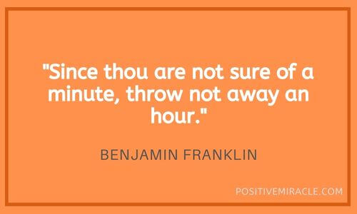Benjamin Franklin quotes on time management