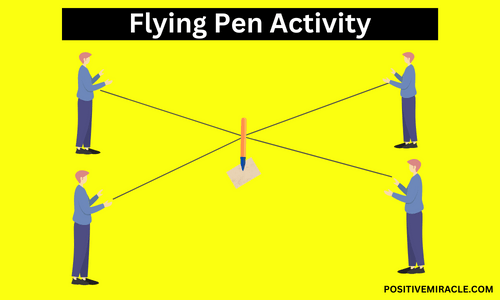 flying pen team building activity
