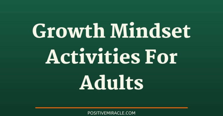 25 Best Growth mindset activities for adults