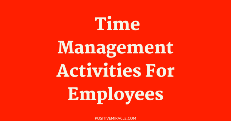 15 Best Time management activities for employees